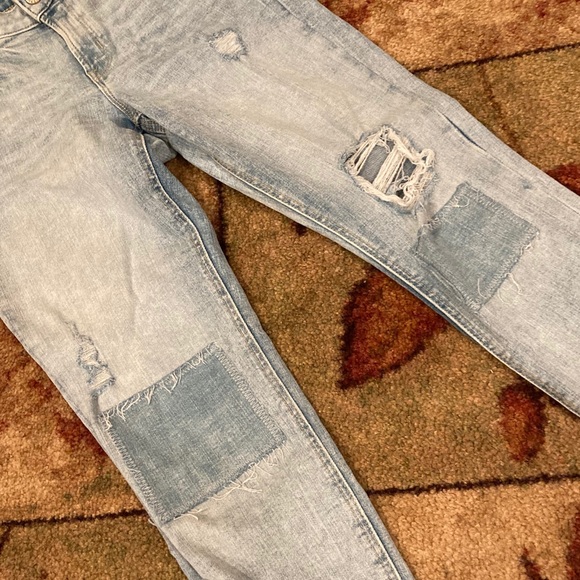 $6 / $8 / $10 SALE! 
Rockstar Super Skinny Distressed Patched Jeans - Picture 2 of 6